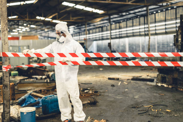 Professional Biohazard Cleanup technician working in Lake Mary, FL